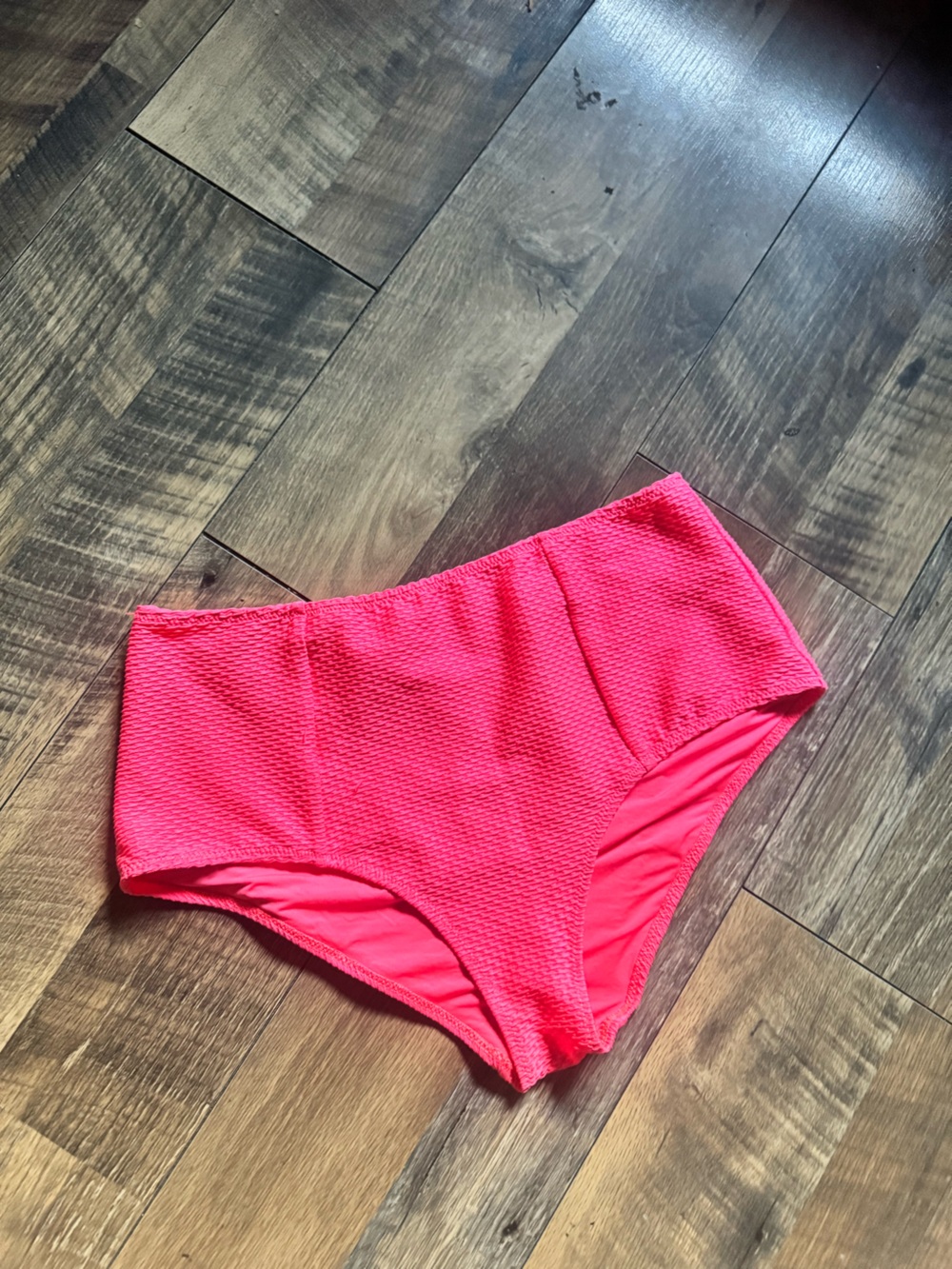 aerie Hot Pink High-Waist Bikini Bottoms
